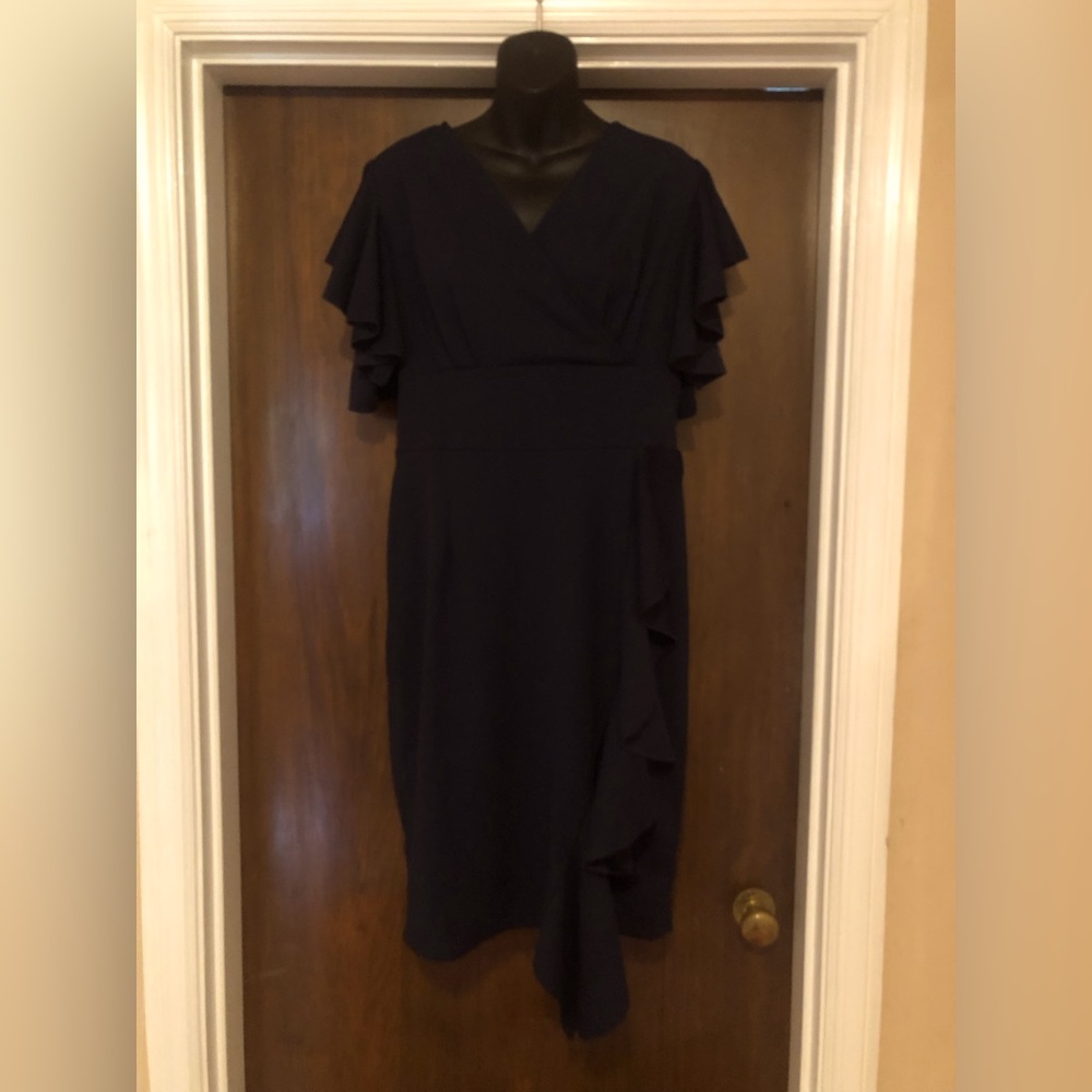 Knitee Navy Blue Dress - size XXL - 41” in Length - NWT